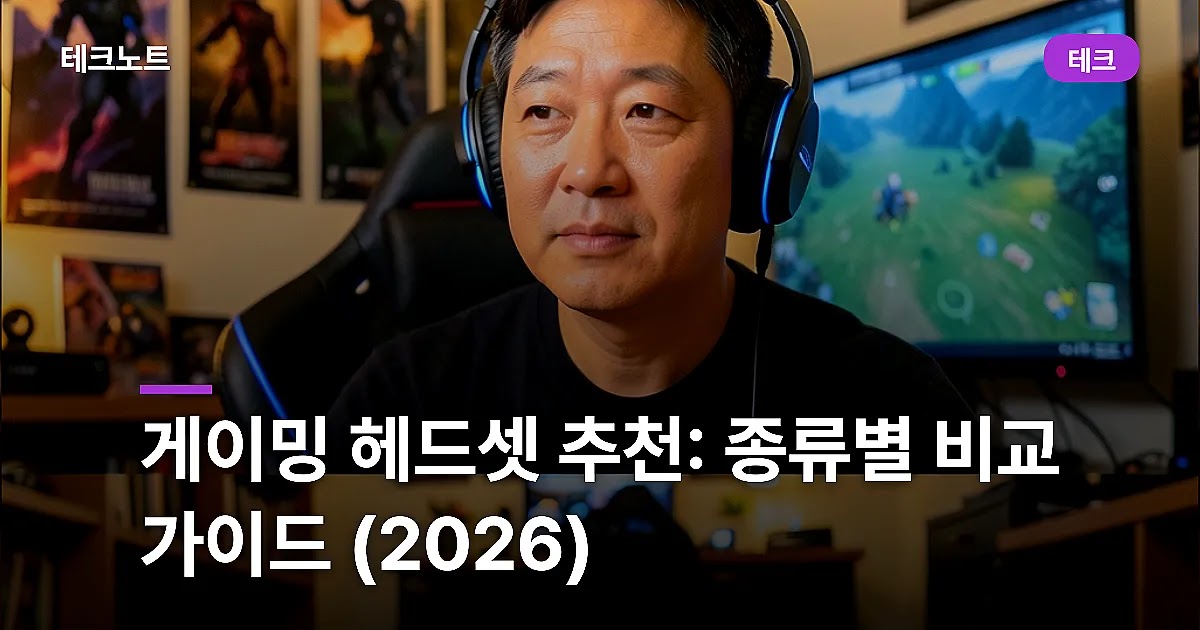게이밍 헤드셋 추천: 종류별 비교 가이드 (2026)
