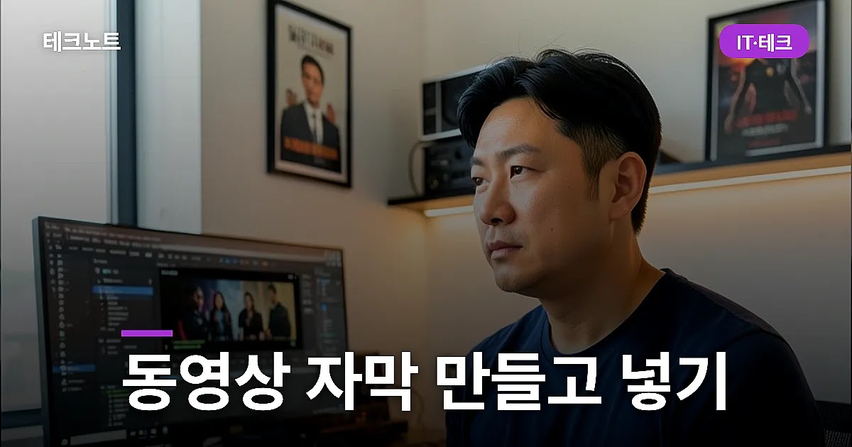 동영상 자막 만들고 넣는 방법과 파일 형식